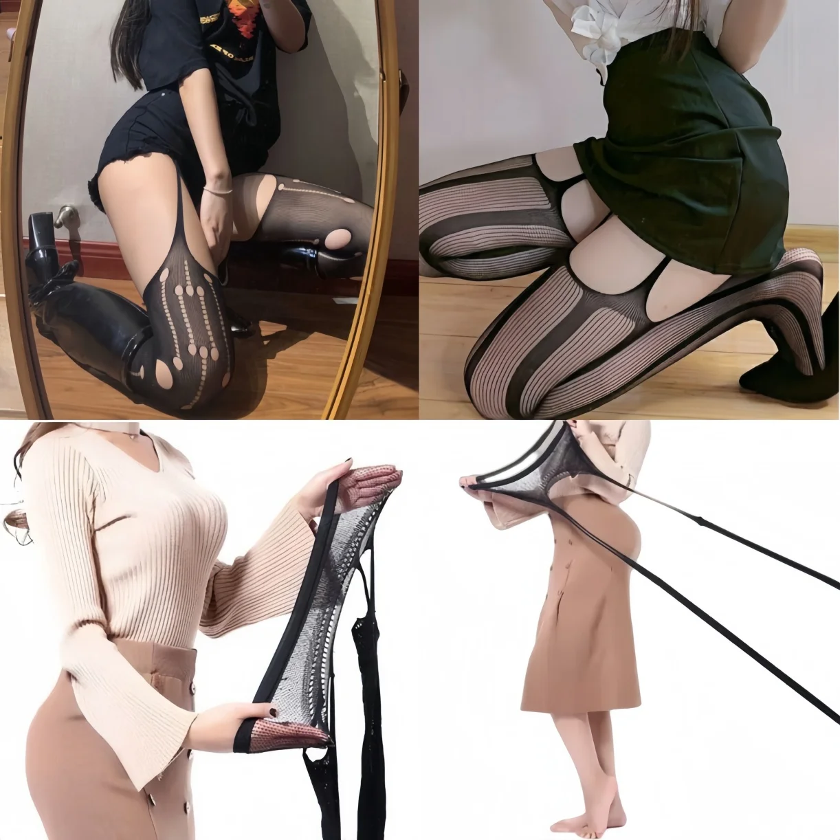 Sexy Large Plus Size Womens Easticity Body Stocking Fishnet Pantyhose Mesh Tights Lingerie Thigh High Waist Stockings Plus Size