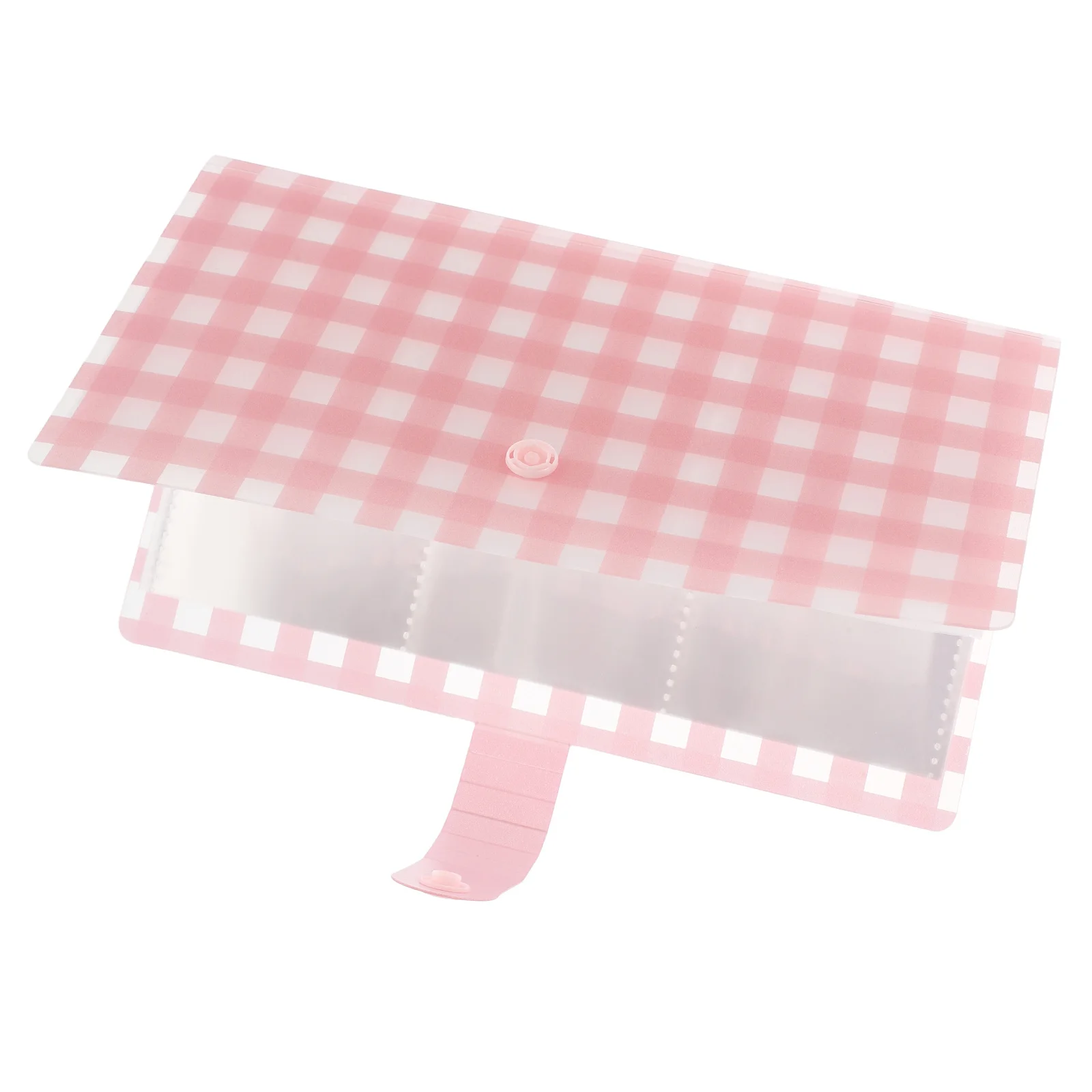 

240 Card Matte Business Card Album Portable Compact Photocard Holder Organizer Secure Button Closure Travel Office Storage