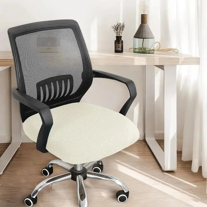 1pc Jacquard Solid Colour Gaming Stuhl bezug Universal verdickte elastische rutsch feste Bürostuhl bezug Spandex Split Stuhl bezug – Detail 3