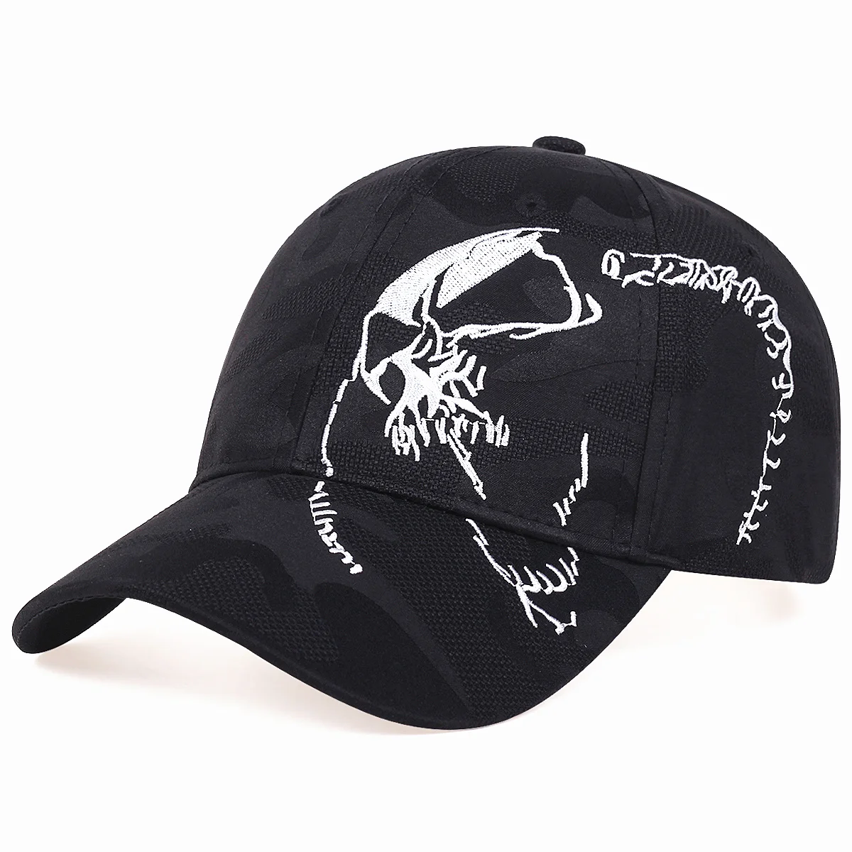 High Quality Unisex Cotton Outdoor Baseball Cap Skull Embroidery Snapback Fashion Sports Hats For Men & Women Cap Bone Garros