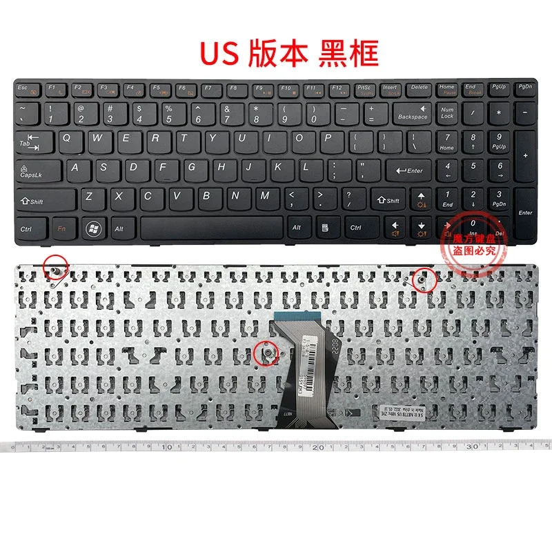 Klawiatura US/TR/FR/RU/AR/SP/GR/UK do Lenovo G580 G580A G580AM G585 G585G G585A G780 G770 G770A G590 Z580 Z580A Z585 Z585AM B580A — zdjęcie 4