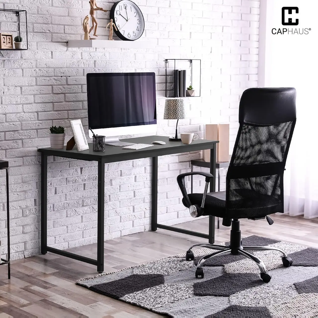 CAPHAUS 40 Inch Computer Desk, Home Office Desk, Modern Work Desk, Writing Desk for Small Space, Simple Desk for Home Use