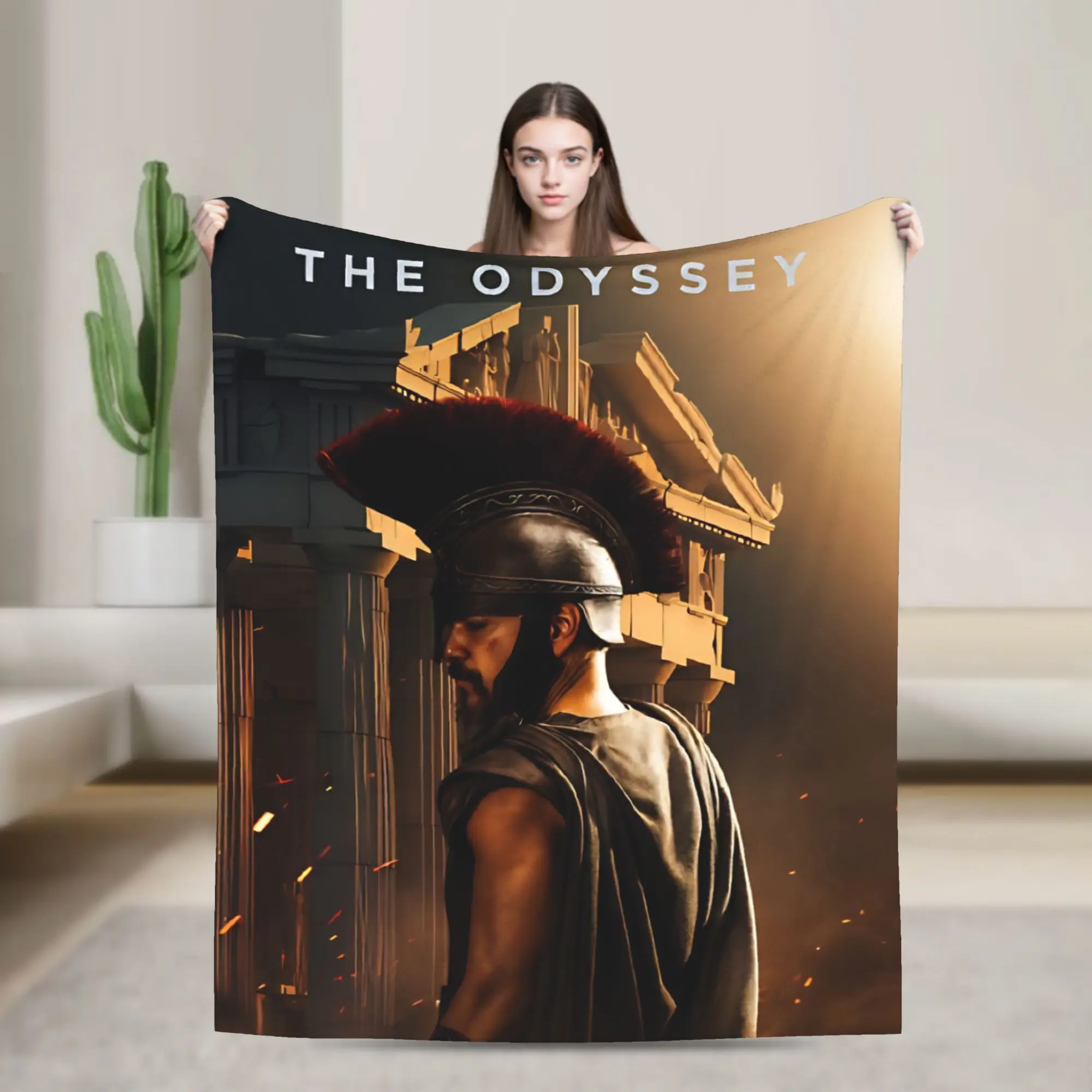 The Odysseys Movie 2026 Stuff Blanket Super Soft Flannel  Throw Blanket Comfortable Bedding Throws