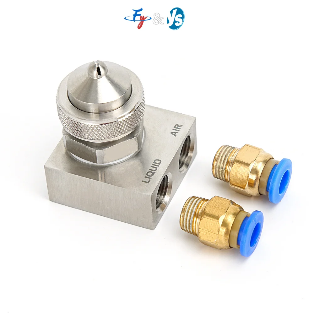 New JAC Siphon Air Atomization Nozzle Compressor Air Liquid Mixing Atomizing Nozzle Dry Fog Dust Suppression Spray Head
