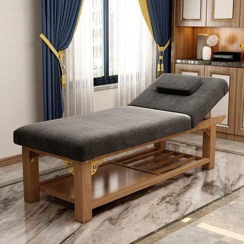 Comfort Lettino da massaggio in legno bellezza fisioterapia impastare Lettino da massaggio pulizia dell'orecchio Lettino Estetista mobili commerciali