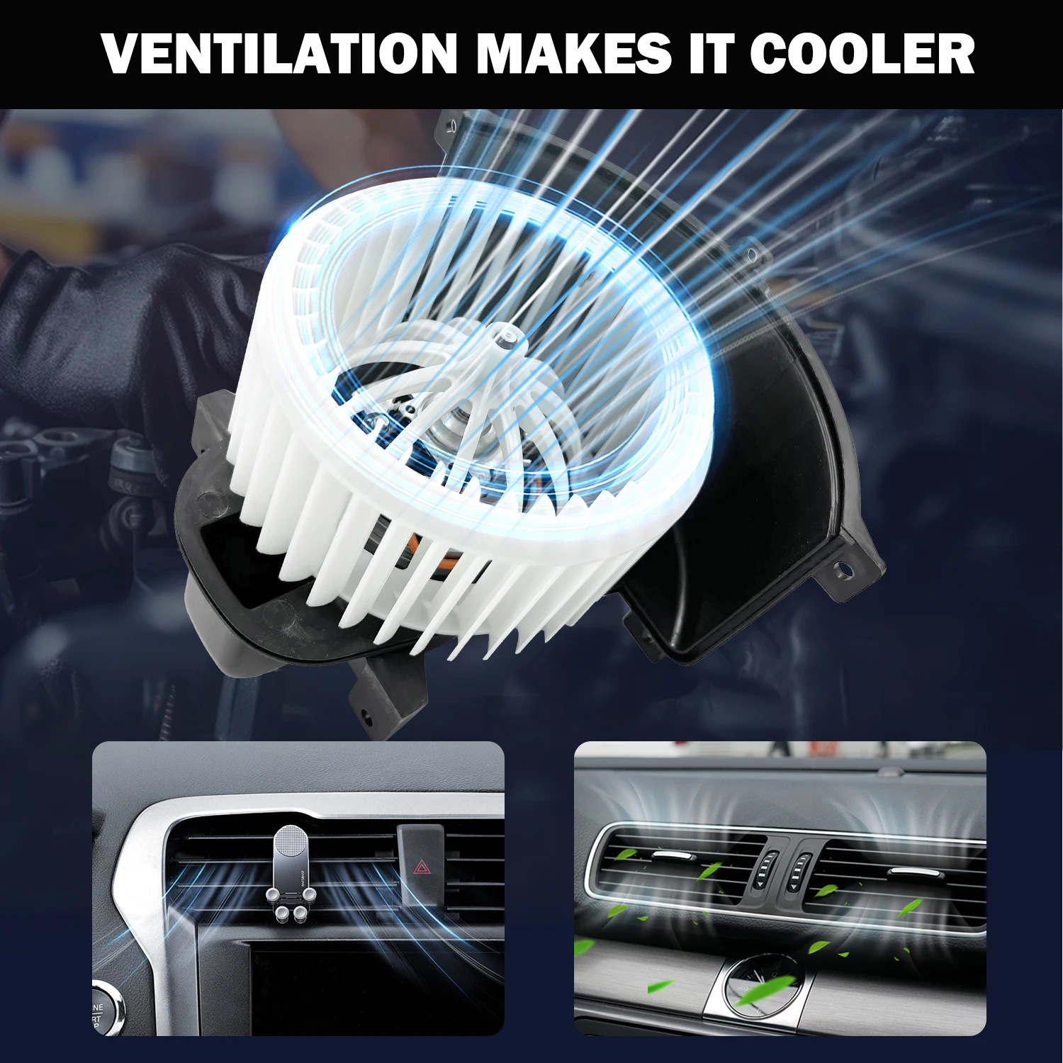 Treeligo تكييف الهواء A/C منفاخ الحرارة مروحة المحرك Prats لفولكس واجن طوارق 3.0 3.6 4.2 5.0 4.9 3.2 لأودي Q7 3.6 3.0 4.2