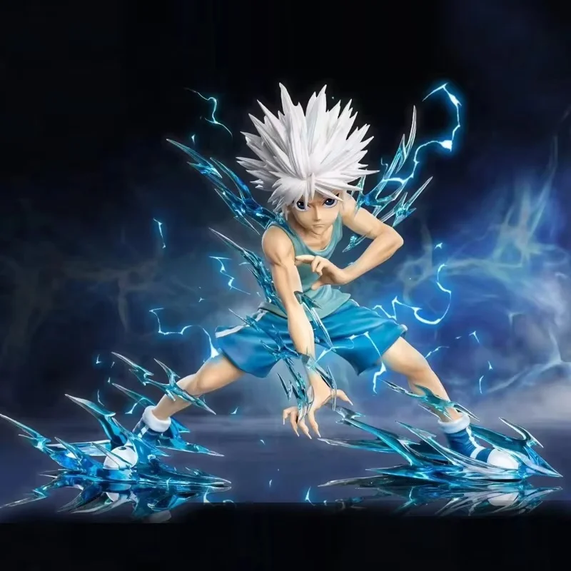 

19четчик × Hunter Garage Kit Gk Zook Killua Zoldyck Аниме Фигурки Боевой Форма Модель Статуя Дети Настольные Коллекционные Игрушки Подарки