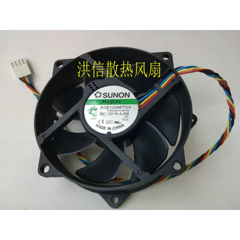 New CPU Cooler Fan for SUNON KDE1209PTVX 12V 4.4W 4-pin PWM Maglev Cooling Fan 9025 90*90*25mm