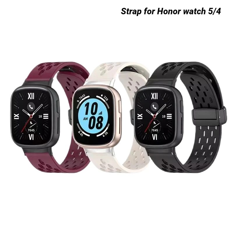 

Silicone Strap For Honor Watch 5/4 Magnetic Watchband For Honor Watch 4 Woman Man Wristband Smartwatch Correa Bracelet