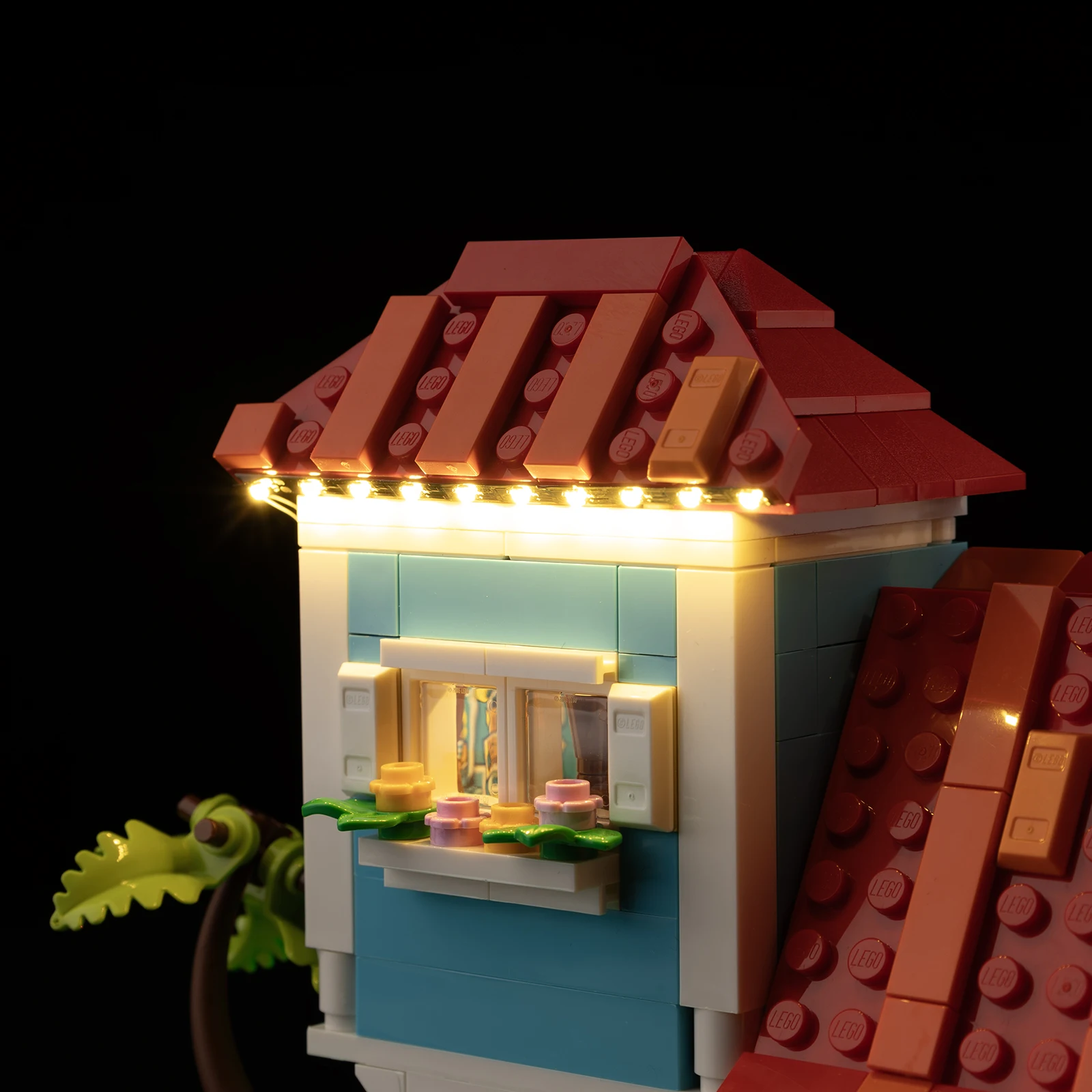 Juego de luces LED para Lilo y Stitch Beach House 43268, bloques de construcción, solo Kit de iluminación, no incluye el modelo