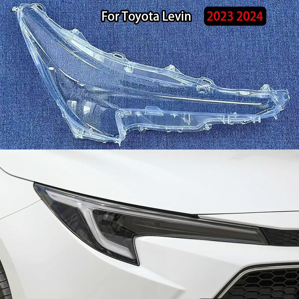 

Car Accessories Headlight Lens Cover For Toyota Levin 2023 2024 Transparent Lampshade Headlamp Shell Plexiglass