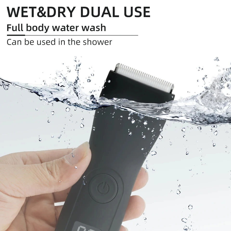 HOMEFISH Body Shaver Groomer Arm Beard Razor & Mens Body Hair Trimmer for Men Balls Women Lady Shaver Hair Removal Trimmer Groin