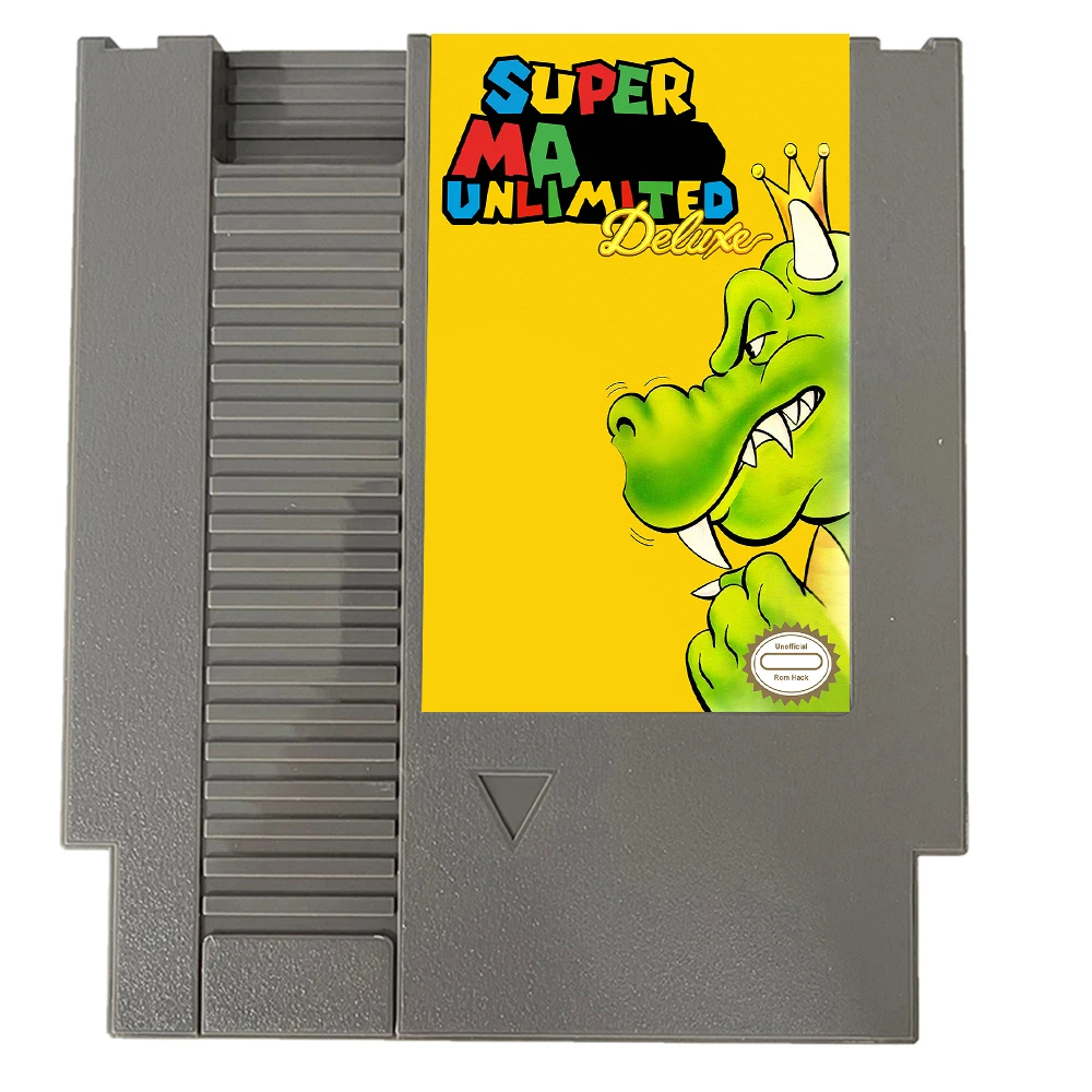 Super Ma Unlimited Deluxe - 8 BIT NES Game Cartridge For NES Game Cosnole