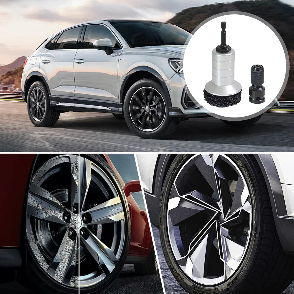 

Car Hub Shaft Head Rust Removal Tool Aluminum Alloy Maintenance Brake Disc Rust Removal Tool for Hub Rotor Wheel Rust Removal