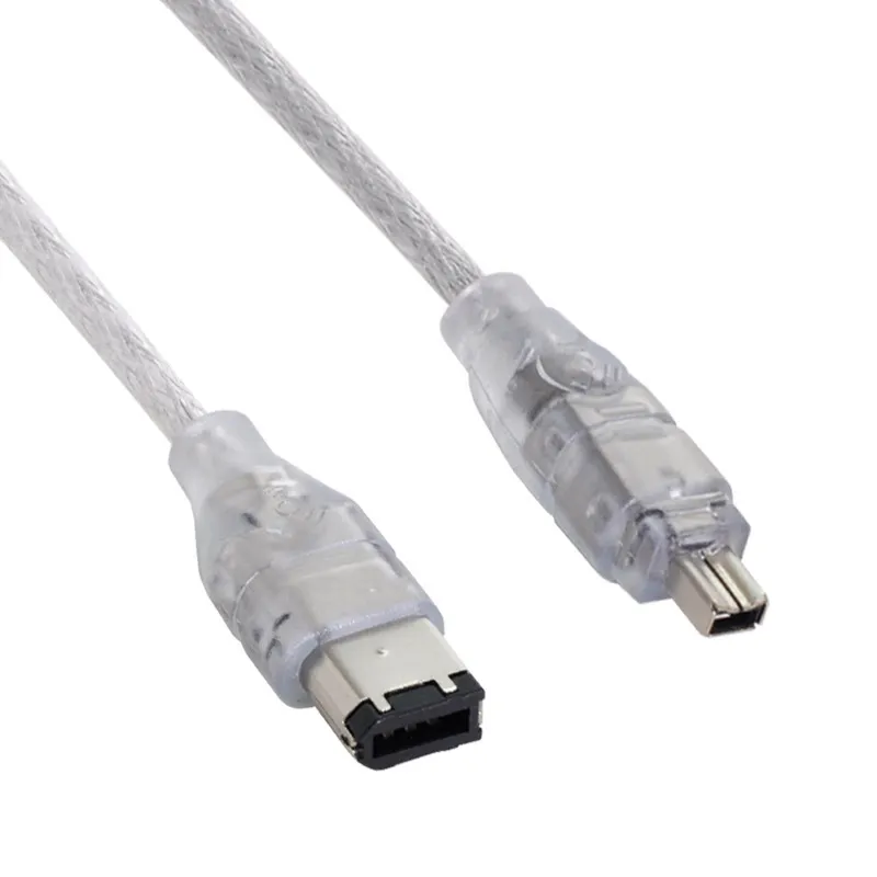 كابل FireWire 1394 IEEE 400 6PIN إلى 4PIN بيانات لكاميرات DV IEEE 1394 كابل Firewire USB 2.0 إلى 4pin و4pin إلى 6pin 4pin