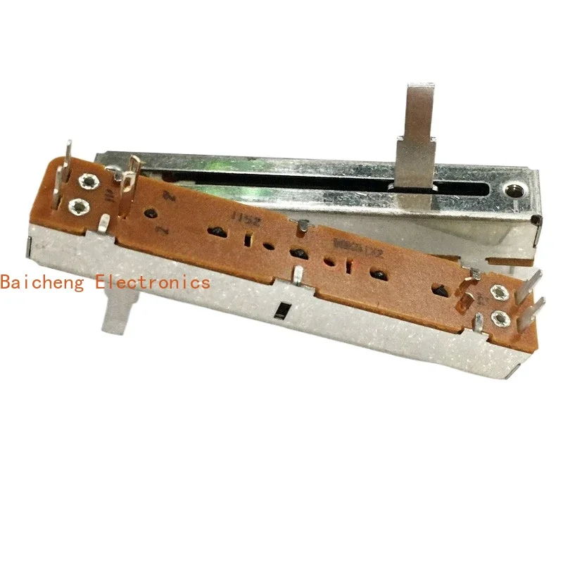 

10PCS Direct sliding potentiometer 7.3cm, pull-out mixing console pusher, sliding dual B10KX2