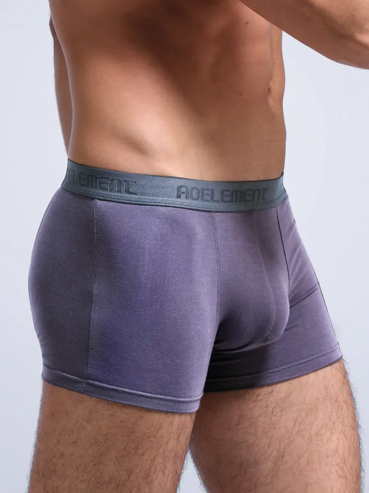 

U Convex Men's Underwear Mid-Waist Boxer Briefs Sweat-Absorbent Men's Breathable Sexy Boxer Briefs