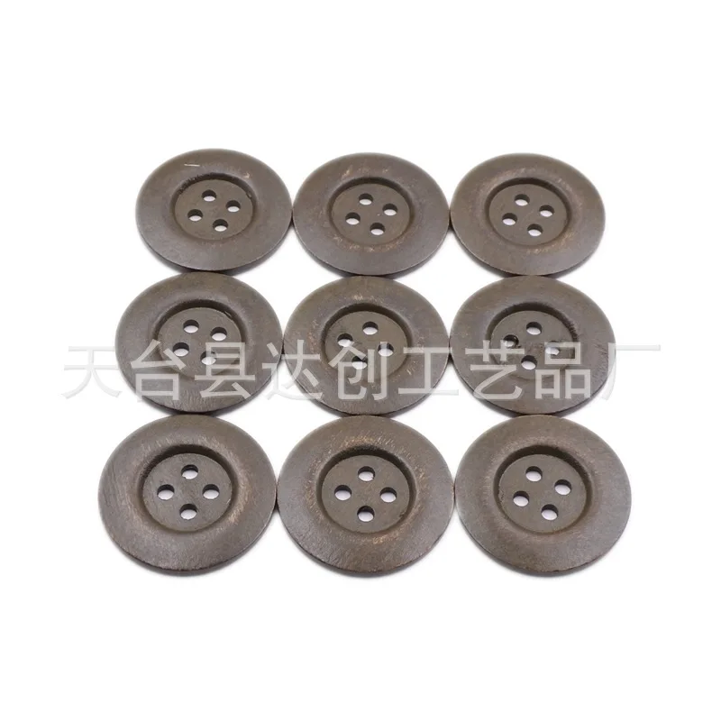 Boutons en bois de 50 mm, manteaux, pulls, boutons de couture pour la maison, 10 en paquet.