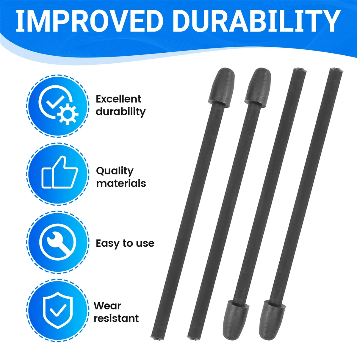 

A70P 10PCS Marker Pen Tips for Remarkable 1/2 Stylus for Boox Pen2/Pen Plus Replacement Soft Nibs,Tips with Tool