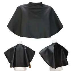 Hair Dye Tools Short Square Black Waterproof Hairdressing Salon Barber Hair Cutting Cape Cloth Wrap Hairdressing Cape Barber