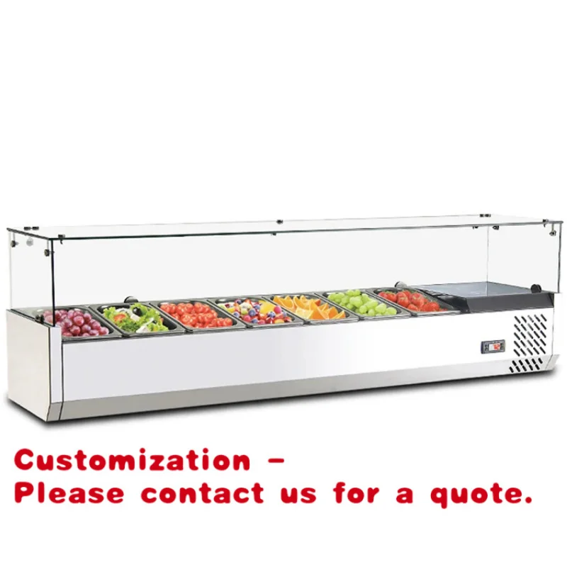 

Customize.Refrigerated Display Counters Salad Display Refrigerator Chiller Restaurant