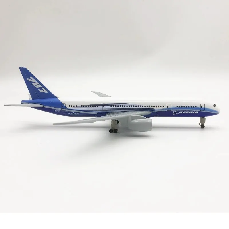

B787 Prototype Airways Airplane Miniatures 20cm Diecast Aircraft Metal 1/300 Scale Plane Model Kit Child Toy Collection Ornament