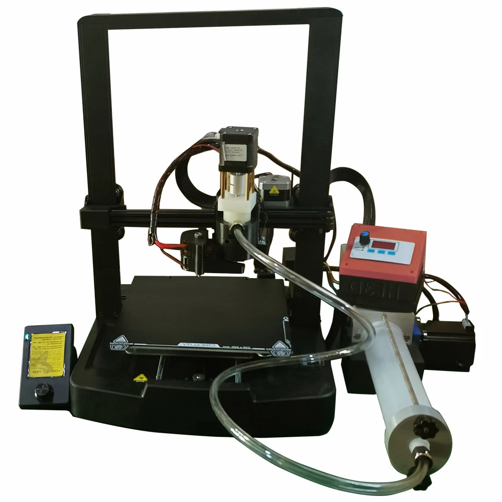 

HE3D Clay 3D Printer more strength fast speed Ceramic printing 500mml barrel TC-220 autolevel