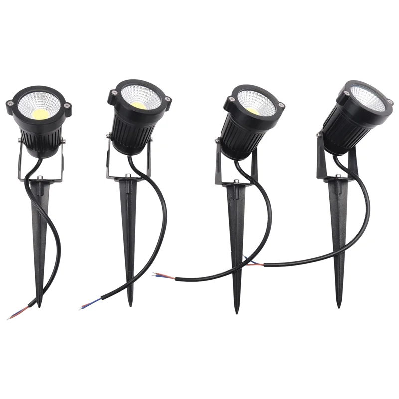 AT44-4 Packs Garden Spot Lights Outdoor Landscape LED Lamp Pathway Yard Waterproof