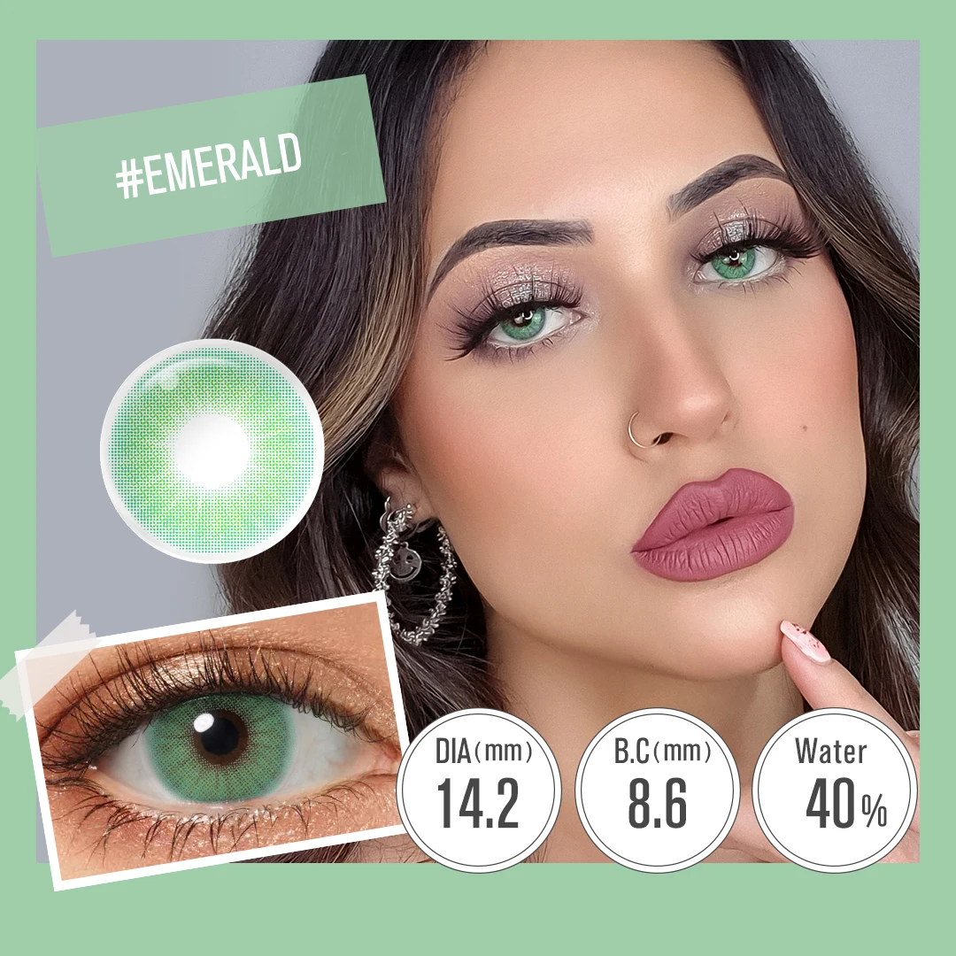 Image 4: Chaud! Freshgo Hidrocor lentilles de contact colorées pour les yeux lentilles pour les yeux naturelles lentilles de contact lentilles de mode 1 paire annuelle 14.2mm