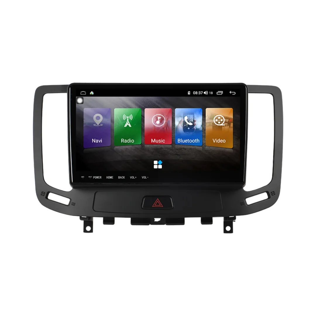 راديو سيارة أندرويد 13 لإنفينيتي G4 G25 G35 G37 2006 - 2013 QLED مشغل فيديو الوسائط المتعددة نظام تحديد المواقع نافي BT 2DIN وحدة الرأس 4G WIFI