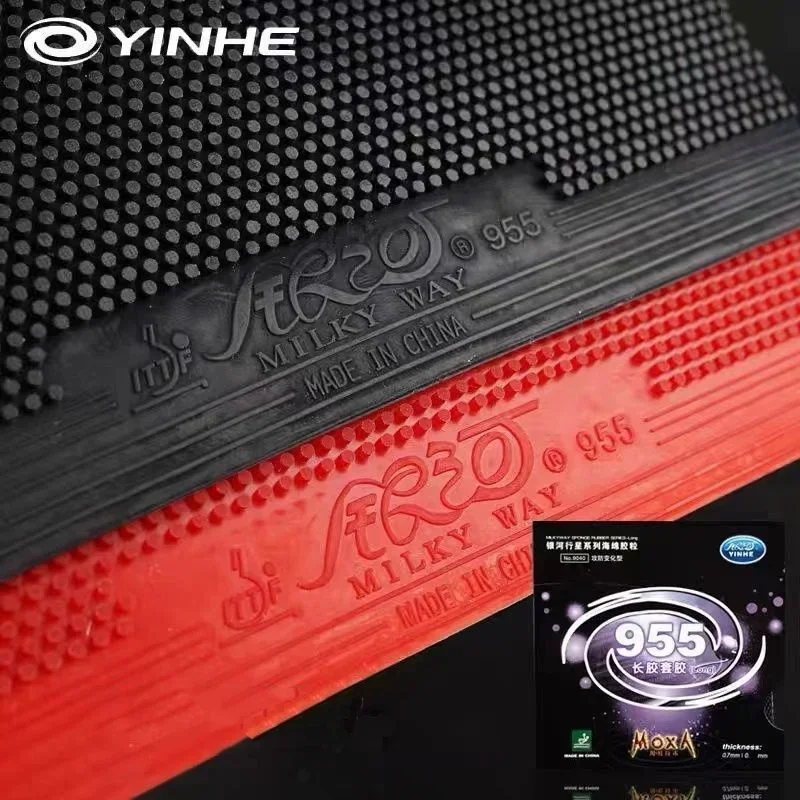 

Original YINHE 955 Pimples Long Table Tennis Rubber Defensive Control Galaxy Pips Long Ping Pong Sponge Rubbers