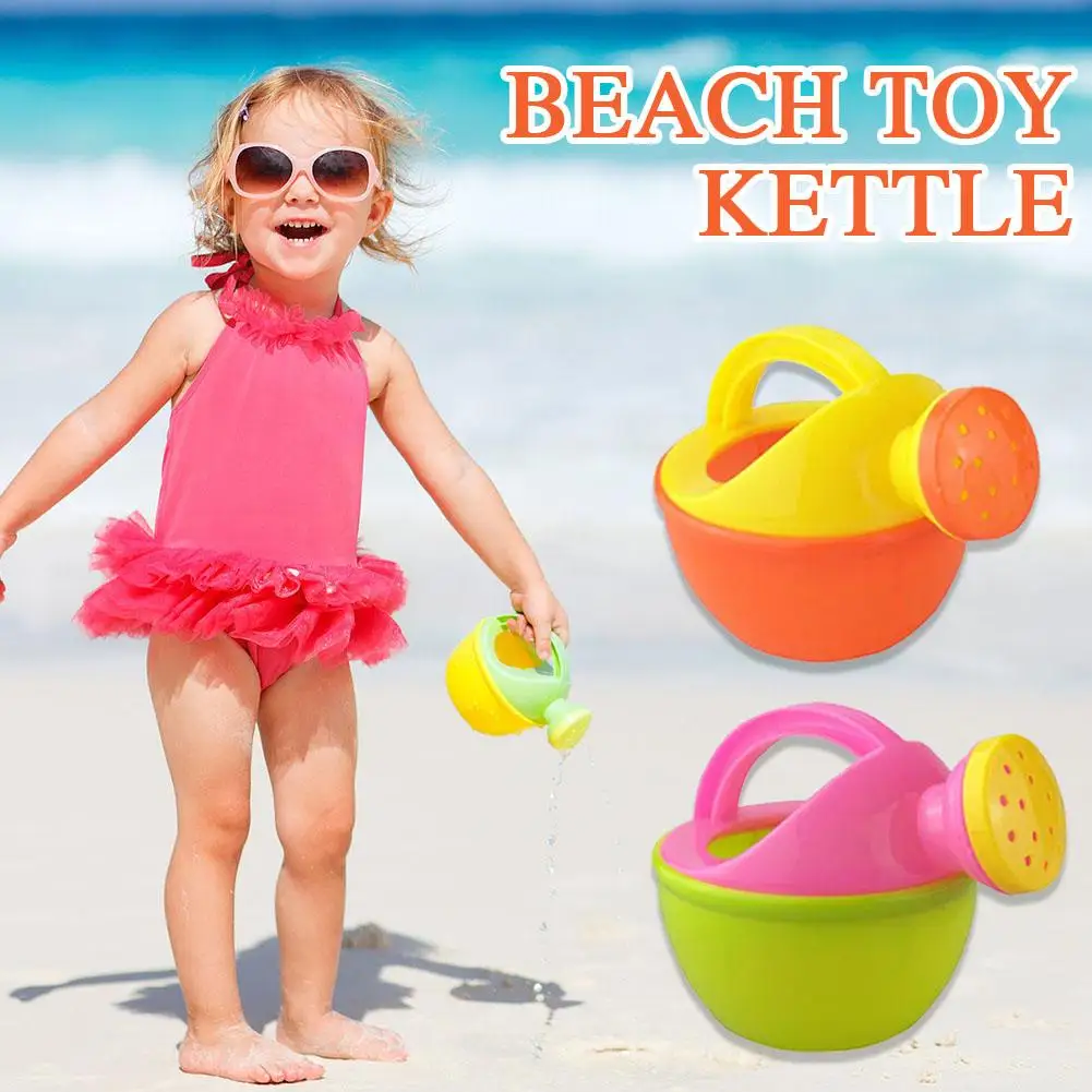 Bath Toy Colorful Plastic Watering Can Watering Pot Beach Toy Play Sand Shower Bath Toy Water Kettle Watering Cans