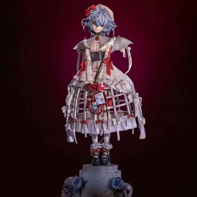 

27cm Anime Touhou Project Remilia Scarlet PVC Action Figures Winged Vampire Girl Collectible Statue Desktop Decoration Toys Gift