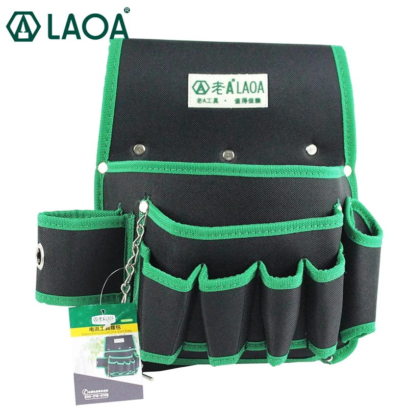 LAOA Tool Waist Bag Multifunctional Electrical Tool Bag Professional Repair Waist Bags Tool Storage