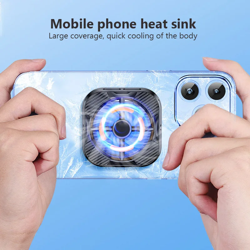 X79New Magnetic Mobile Phone Radiator for Mobile Phone Phablet Fan Semiconductor Efficient Cooler for Cellphone Gaming Heat sink