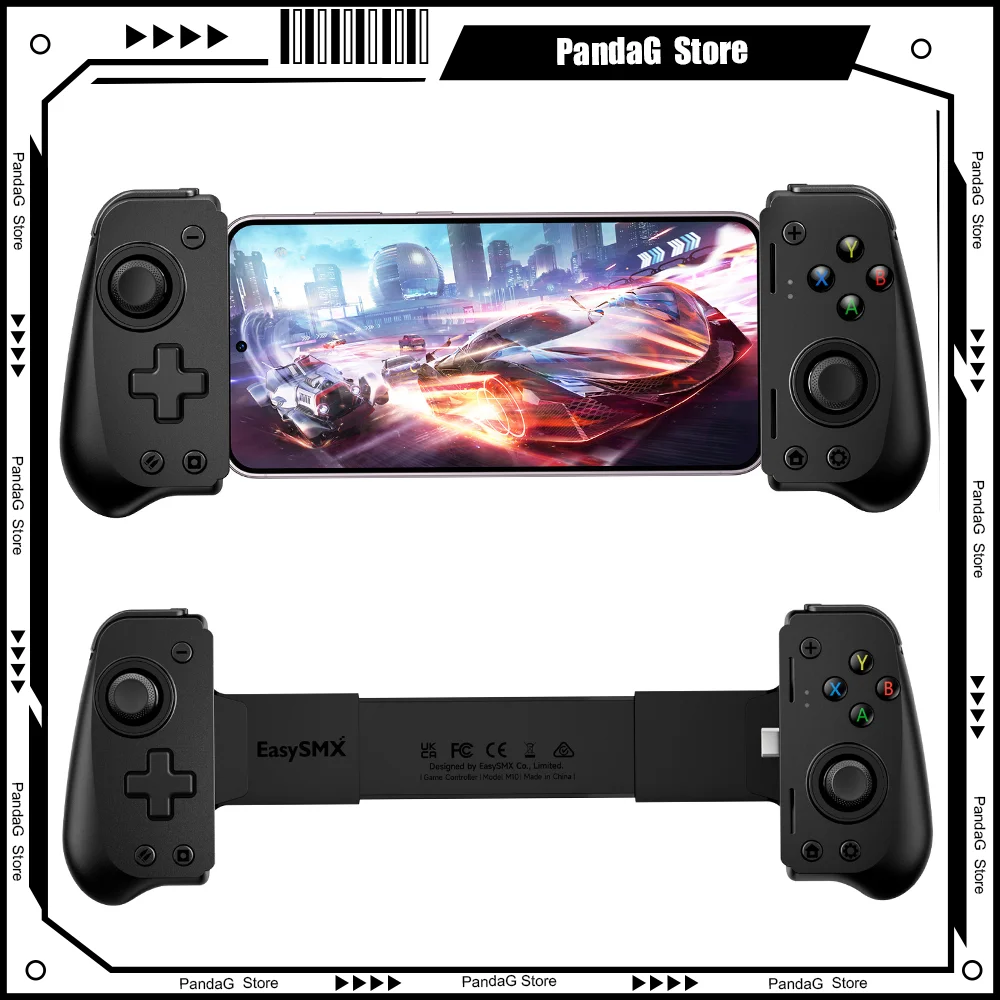 

EasySMX M10 Type C мобильный телефон контроллер для Android с эффектом зала Game Pass XCloud Iphone 15 Series Cloud Gaming wukong