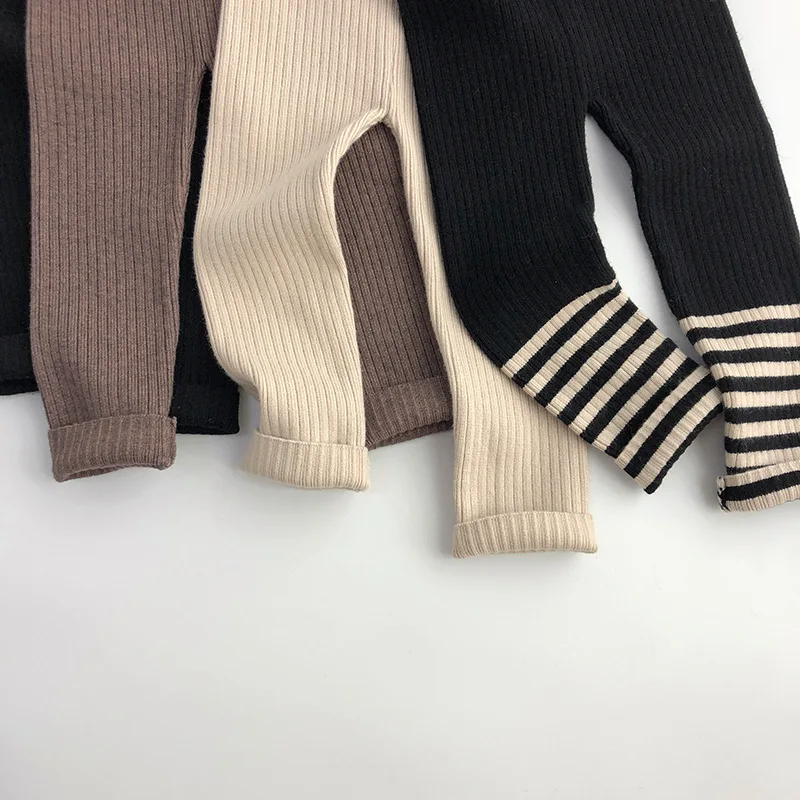 MILANCEL 2026 Frühling Hochelastische Gestrickte Kinder-Sweaterhose Skinny Einfarbige Kleinkinder Jungen Mädchen Leggings Hosen für 1-6 Jahre – Detail 6