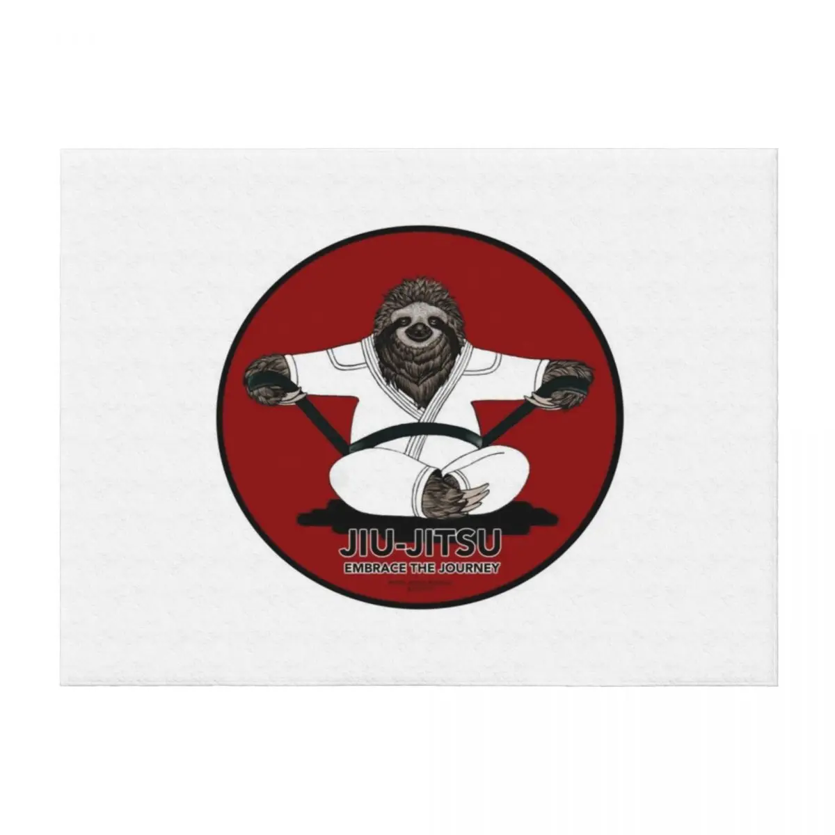 

Black Belt Jiu-Jitsu Sloth Embrace The Journey Throw Blanket Luxury Brand bed plaid Fashion Sofas Blankets