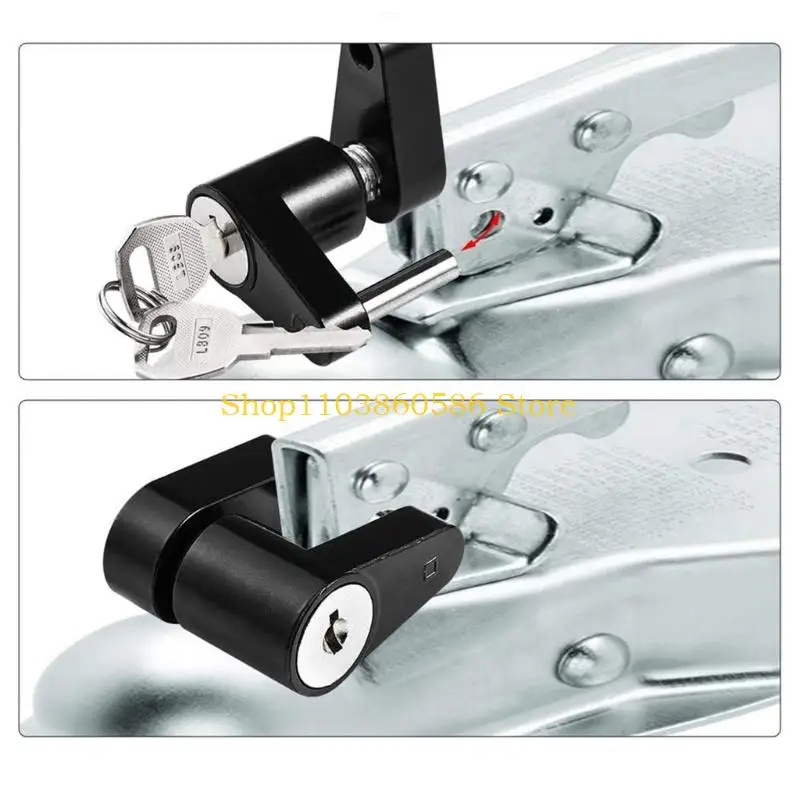 242A Pair Of 1/4 Inch Trailer Security Items For Safety On Campers Boats And Vehicles Including Easy Turn Key System