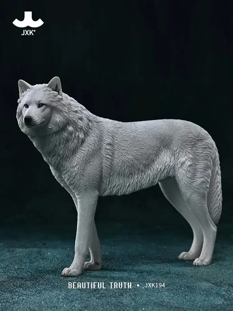 JXK JXK194 1/6 Scale White Wolf Arctic Wolf JXK194 Simulation Wildlife Animal Resin Toys Model for 12 Inches Action Figure Body