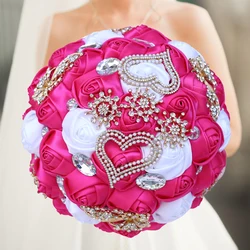 Hot Selling 1pc/lot Fushia Wedding Bridal Bouquets