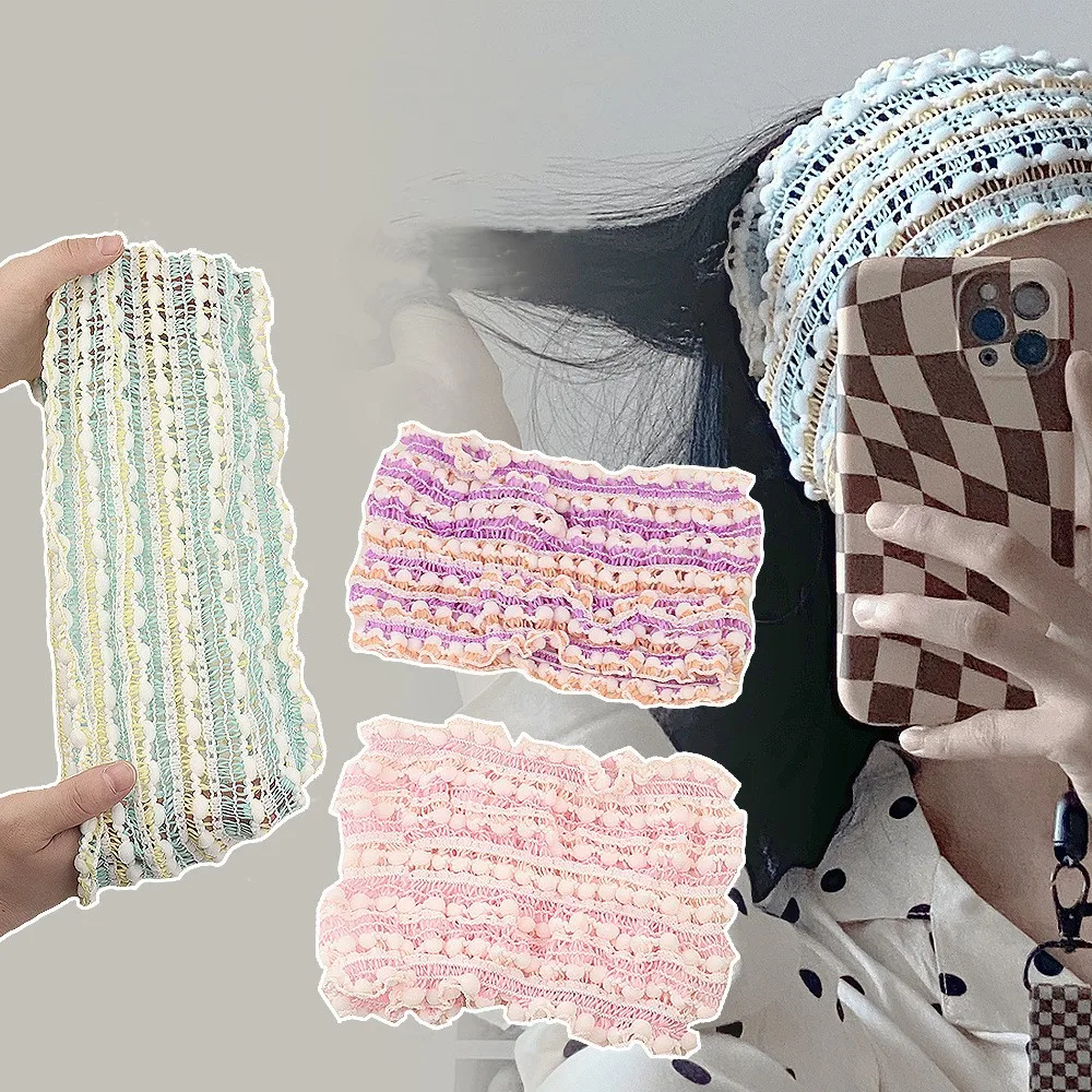 Neue Waschen Gesicht Stirnbänder Für Frauen Korallen Fleece Haar Bands Wasserdichte Bands Saugfähigen Armbänder Kopf Band Haar Zubehör Set – Detail 4