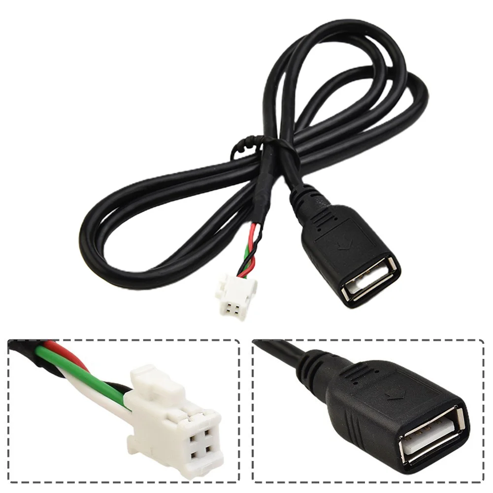 4 Pin Connector USB Cable For Car Radio Stereo 75CM USB Cable USB Adapter 4pin Car USB Cable Adapter USB Extension Cable Adapter