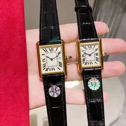 Reloj de lujo de alta calidad para mujer, accesorio de marca de diseñador, resistente al agua, de cuarzo, elegante, de cuero, personalizado, con cristal de zafiro Aaa