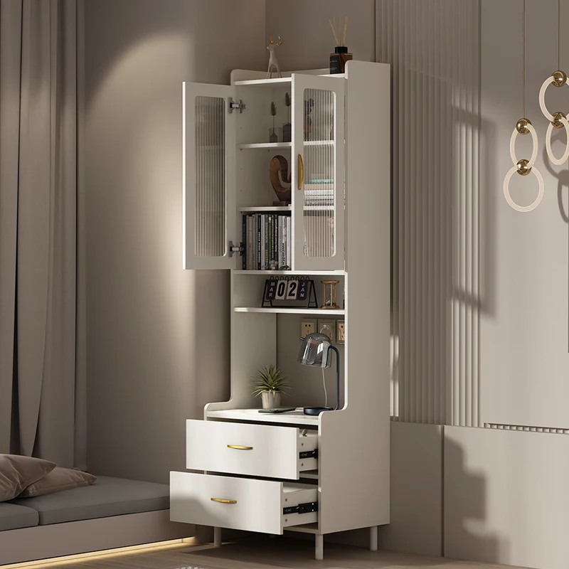 kz-Cream wind bedside table bedroom home small modern simple Internet celebrity creative light luxury high sense*