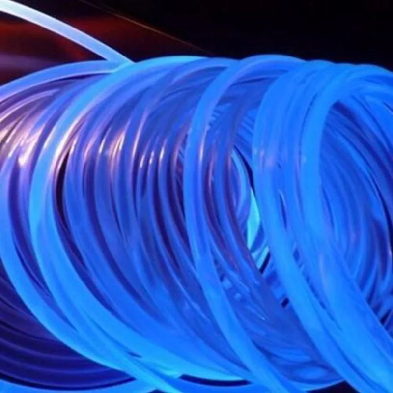 1M/2M Side Glow Optical Fiber Cable 1/1.5/2/3/4mm Diameter Car Optic Cable Ceiling Lighting Lights Bright Party Light Decoration