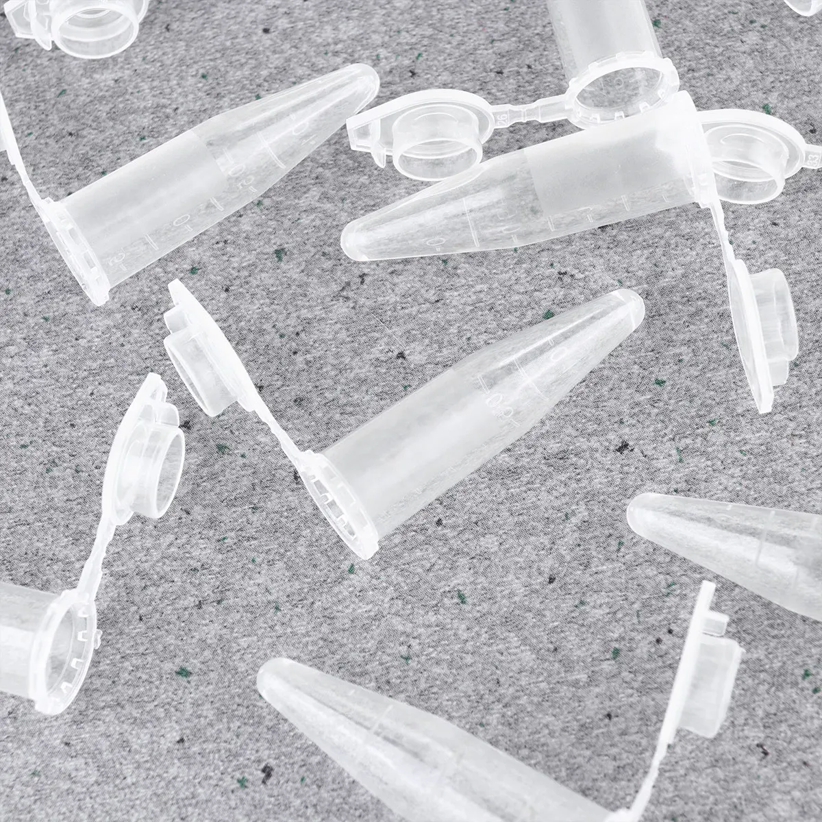 

500PCS 1.5ml Transparent Tube with Scale Tube Sample Supply Container for (Transparent)