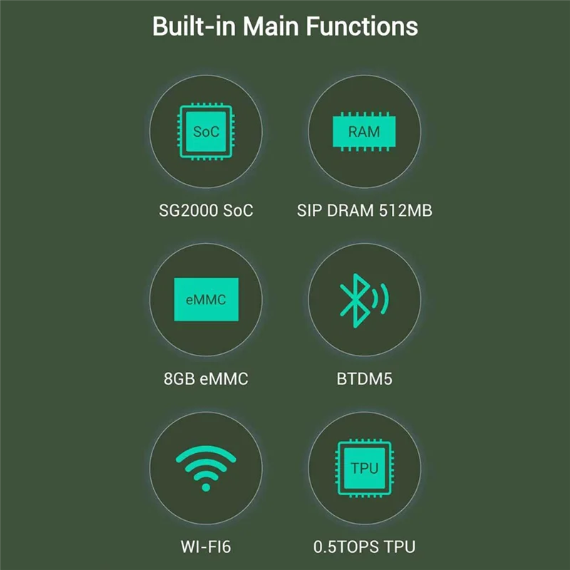 Milk-V Duo Module 01 SG2000 Core Module RISC-V 512MB com EMMC, WIFI e Bluetooth