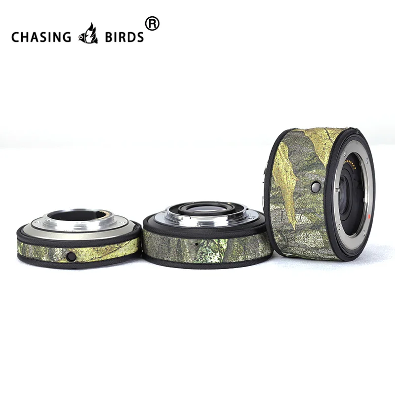 CHASING BIRDS camouflage lens coat for OLYMPUS teleconverter TC EC MC 1.4X 2.0X waterproof and rainproof lens protective cover