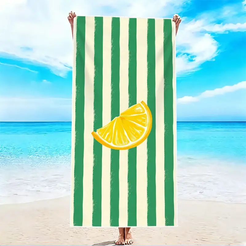 1PC Coastal Beach Towel , Suitable for swimming pools, camping, yoga, essential accessories for travel.